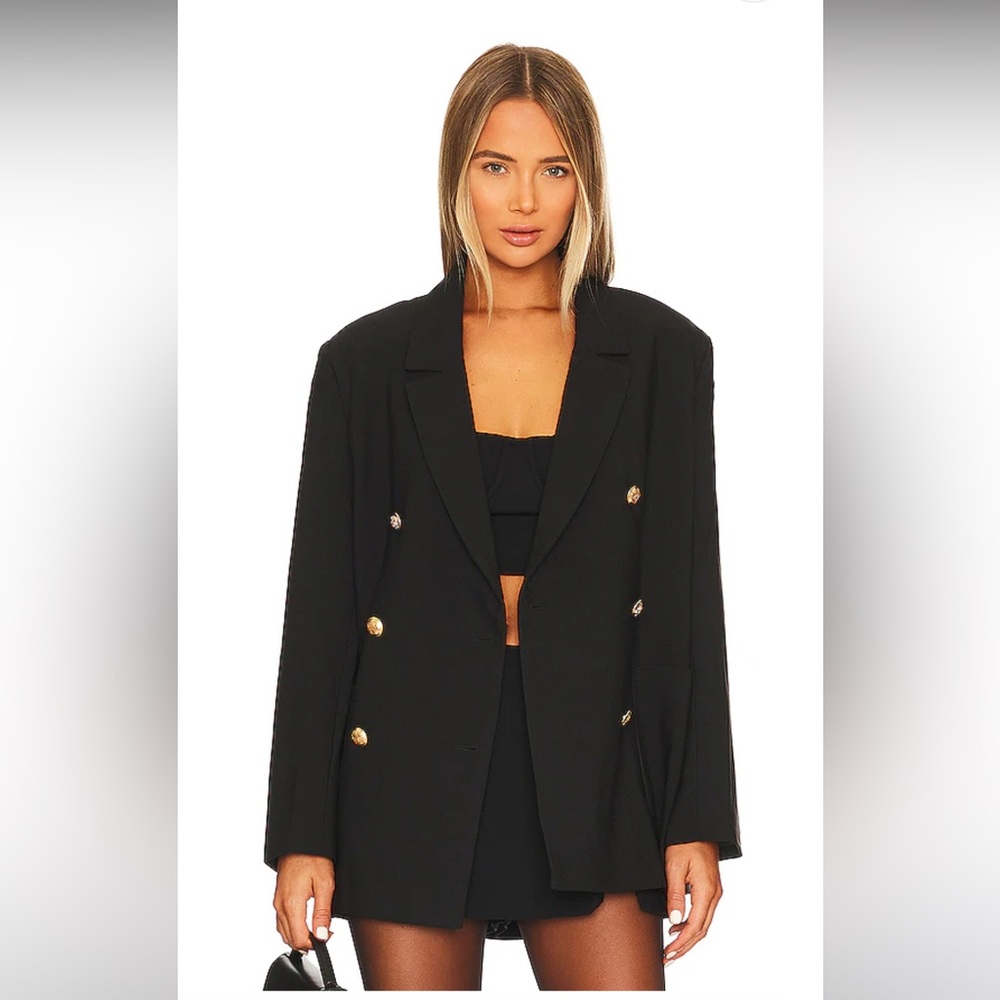 REVOLVE - Bardot Odyssey Blazer in Black Medium